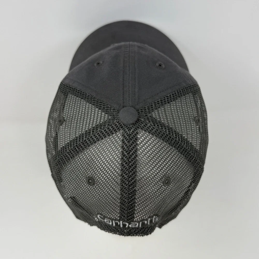 Carhartt Buffalo Mesh-Back Trucker Hat Shadow Grey AH0286‎ Adjustable Snapback